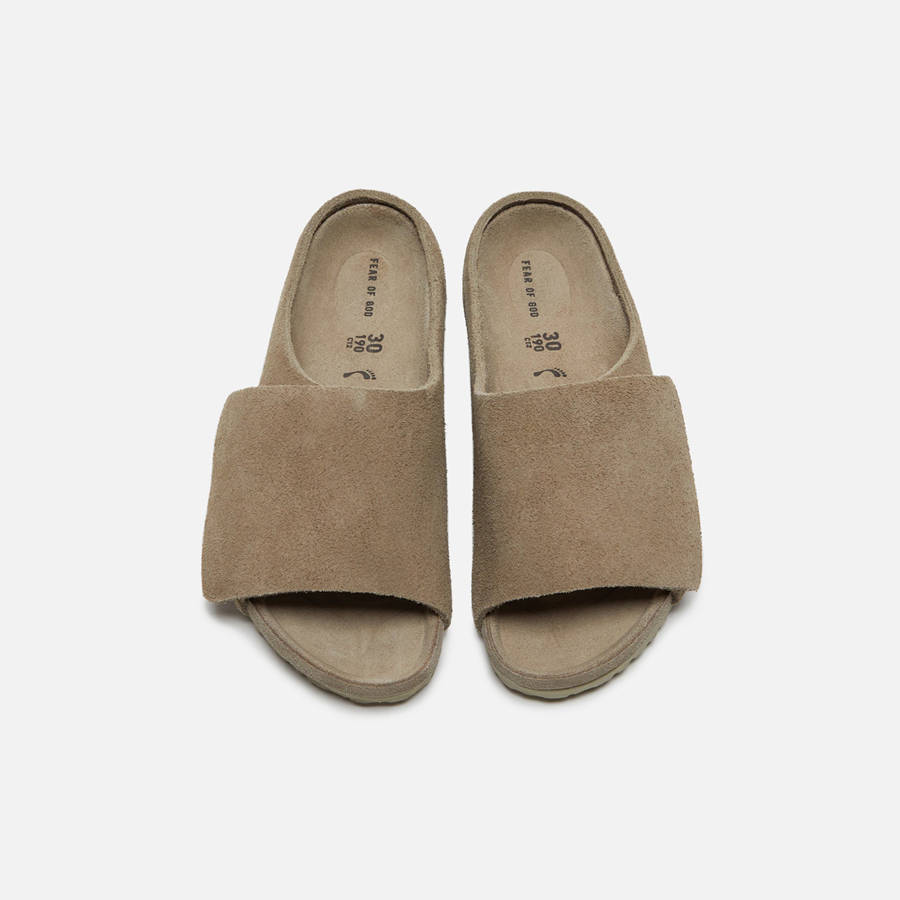 Grey Brown Kids' Kith Birkenstock x Fear of God The Los Feliz Sandals | 6089-IESZR