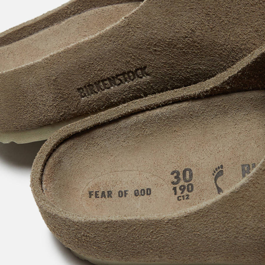 Grey Brown Kids' Kith Birkenstock x Fear of God The Los Feliz Sandals | 6089-IESZR