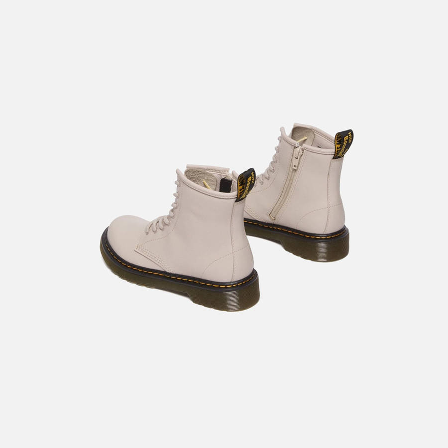 Grey Brown Kids' Kith Dr. Martens Youth 1460 Romario Boots | 3721-SARLB