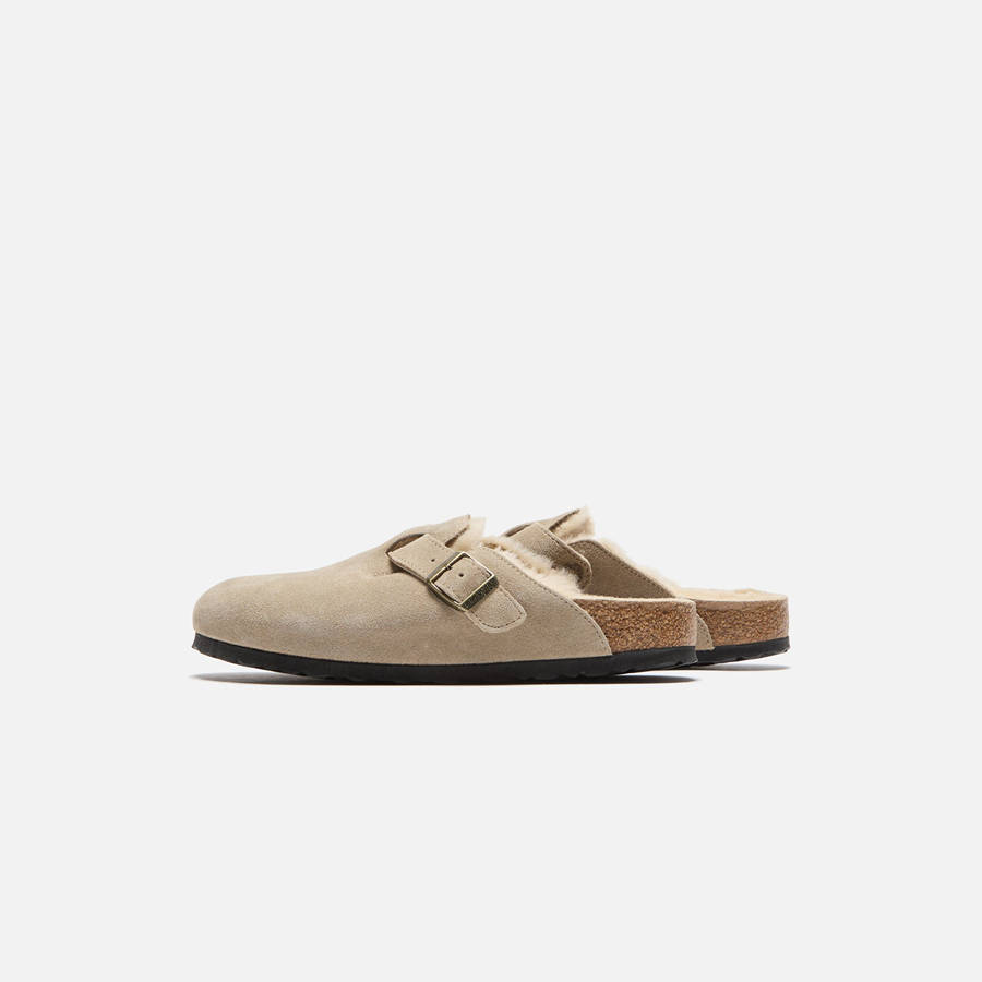 Grey Brown Men Kith Birkenstock Boston Sandals | 1908-FLPRW