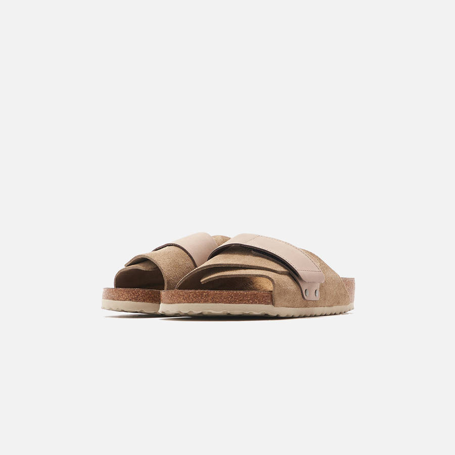 Grey Brown Men Kith Birkenstock Kyoto Sandals | 1754-HVFNJ