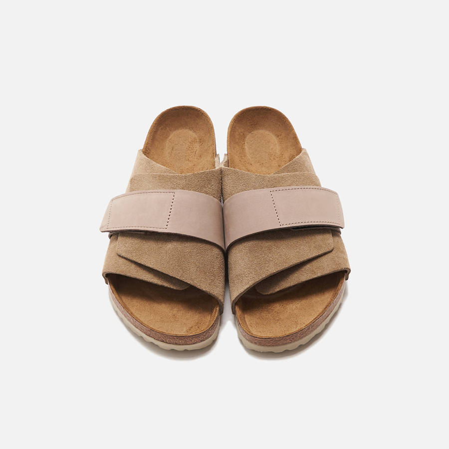 Grey Brown Men Kith Birkenstock Kyoto Sandals | 1754-HVFNJ