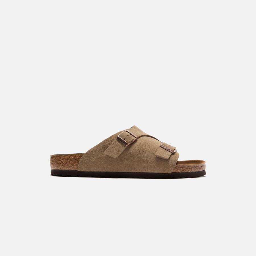 Grey Brown Men Kith Birkenstock Zurich Suede Sandals | 2830-LGSDF