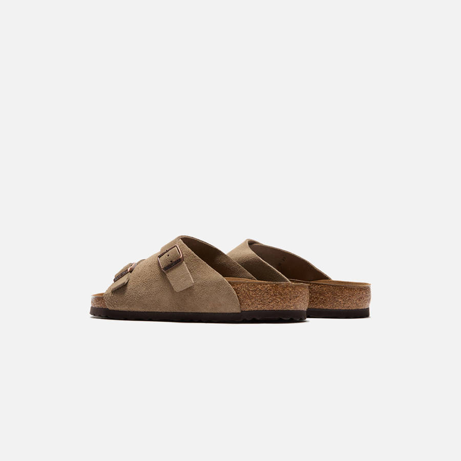 Grey Brown Men Kith Birkenstock Zurich Suede Sandals | 2830-LGSDF