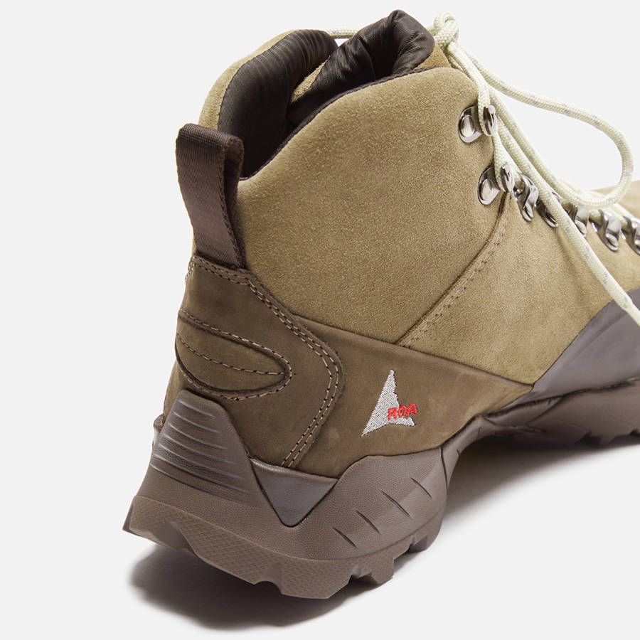Grey Brown Men Kith ROA Andreas Hiking Boots | 7189-YZOAK