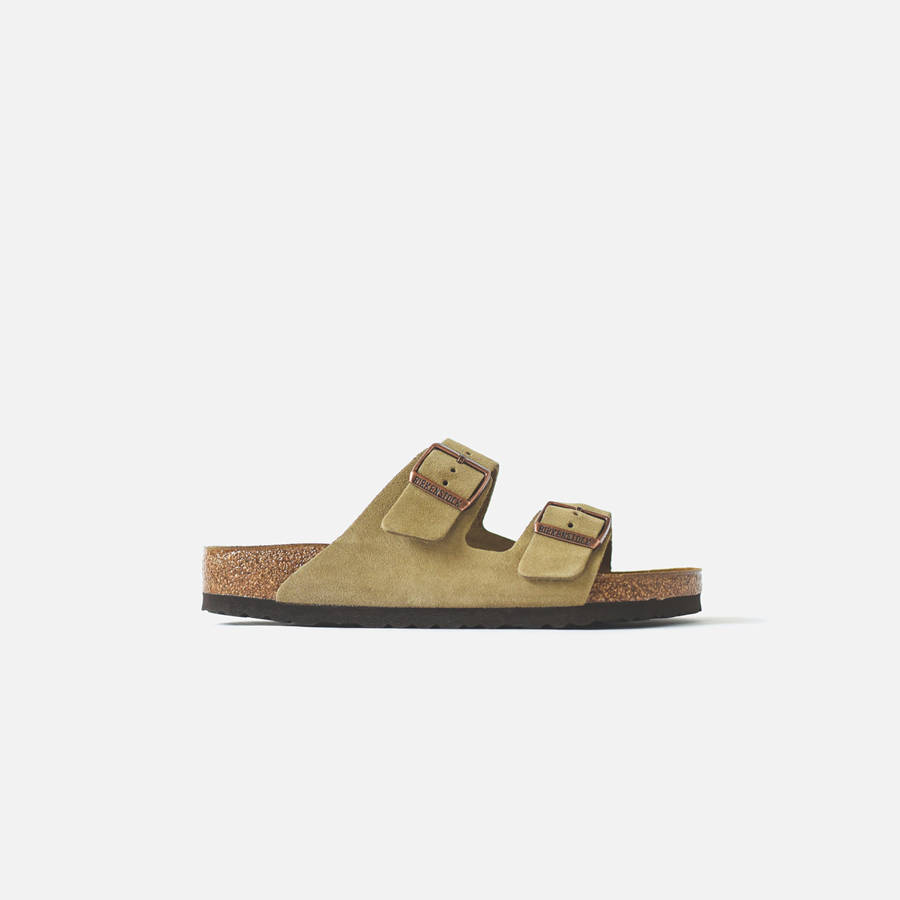 Grey Brown Women Kith Birkenstock WMNS Arizona Suede Sandals | 8793-FDLGV