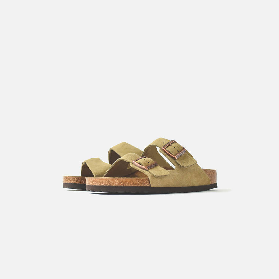 Grey Brown Women Kith Birkenstock WMNS Arizona Suede Sandals | 8793-FDLGV