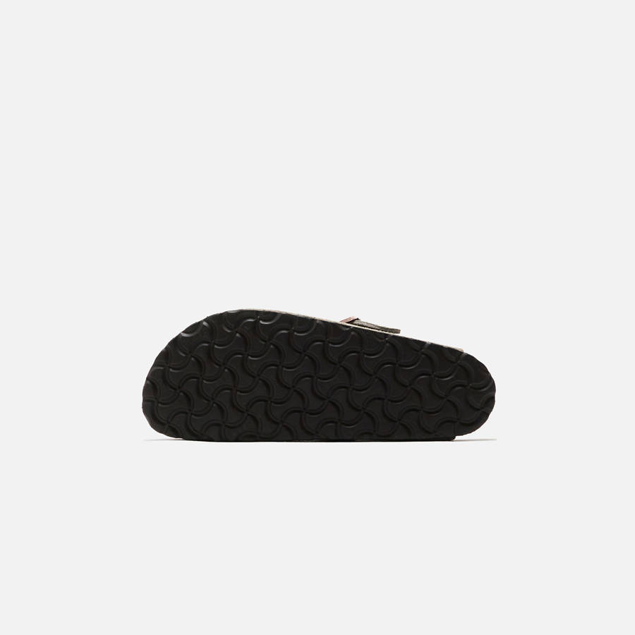 Grey Brown Women Kith Birkenstock WMNS Boston Soft Footbed Suede Mules | 9562-OCVLW