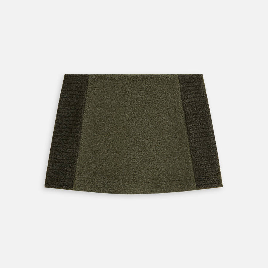 Grey Green Women Kith Cecil Sherpa Mini Skirts | 8104-JRQES