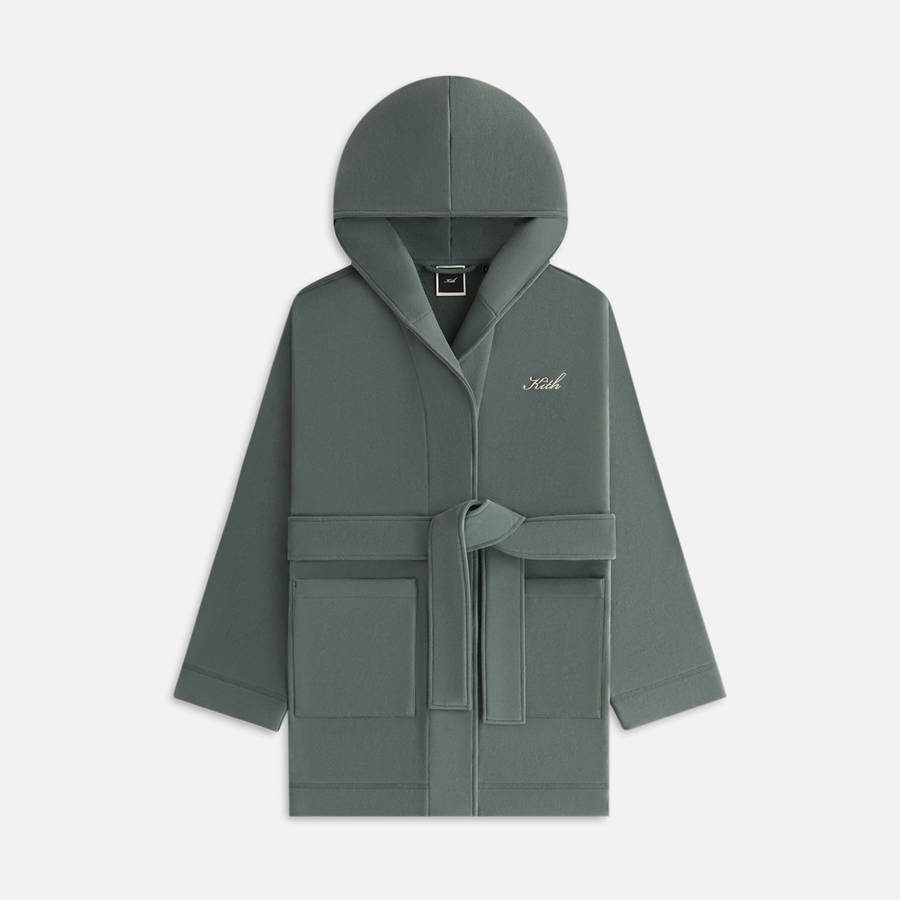 Grey Green Women Kith Hooded Robe Underwear | 9052-SRGPK