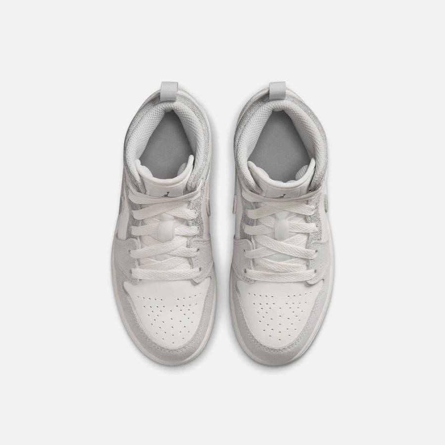 Grey Kids' Kith Jordan PS Air Jordan 1 Mid SE Sneakers | 3721-QCMDN