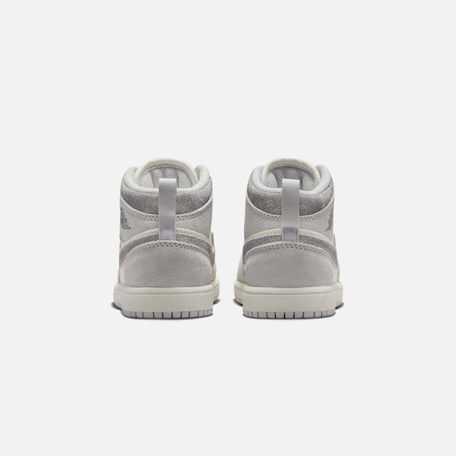 Grey Kids' Kith Jordan PS Air Jordan 1 Mid SE Sneakers | 3721-QCMDN