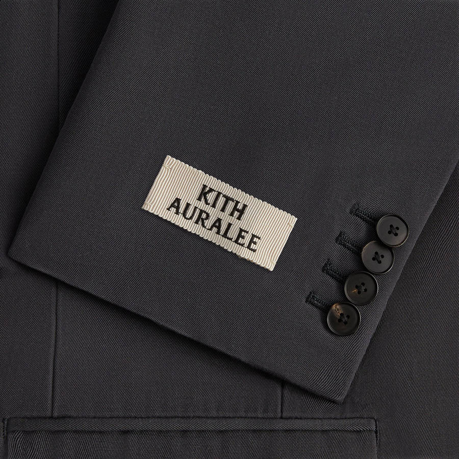 Grey Men Kith 101 for Auralee Light Wool Max Gabardine Jackets | 3594-PFJIU