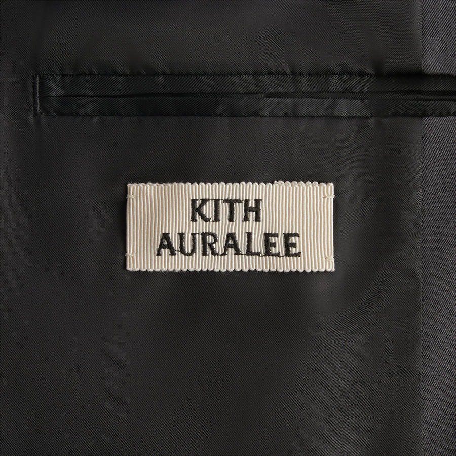 Grey Men Kith 101 for Auralee Light Wool Max Gabardine Jackets | 3594-PFJIU