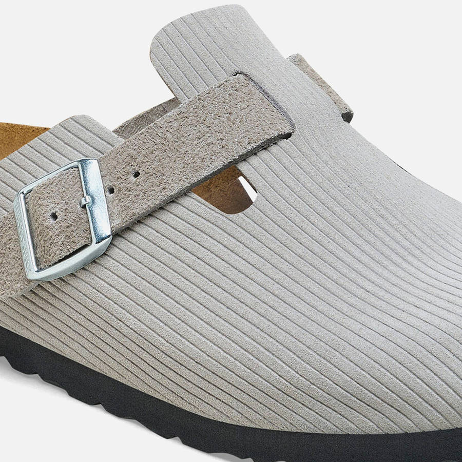 Grey Men Kith Birkenstock Boston Corduroy Sandals | 1508-SQNDG