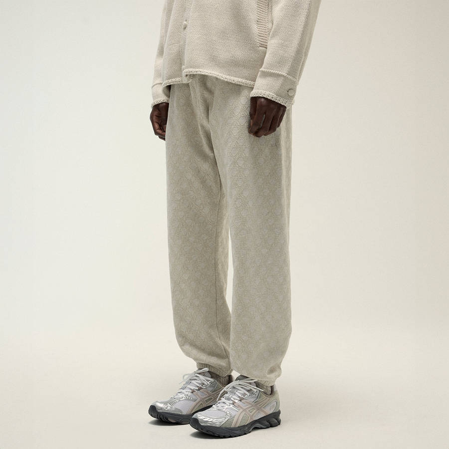 Grey Men Kith Bonded Fleece Nelson Sweat Pants | 7150-PZGJS