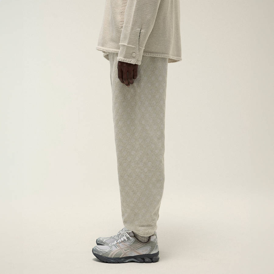 Grey Men Kith Bonded Fleece Nelson Sweat Pants | 7150-PZGJS