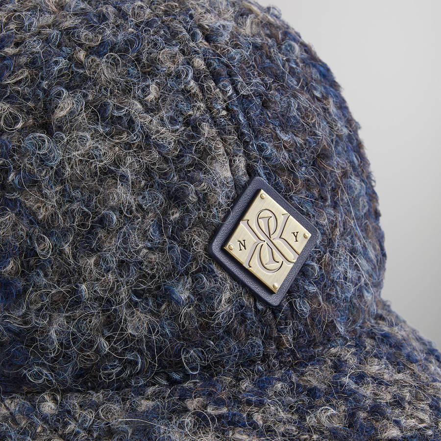 Grey Men Kith Boucle Check Suede Brim Aaron Cap | 0365-MPUOD