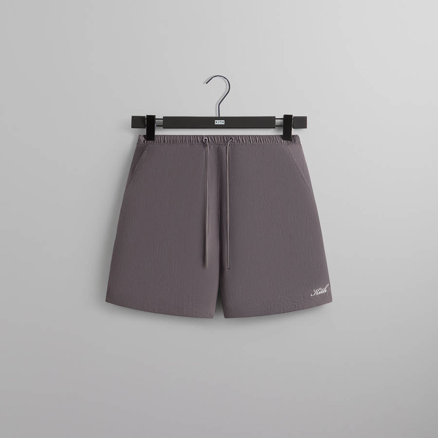 Grey Men Kith Collins Swim Shorts | 7941-ATSFE