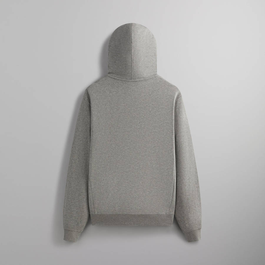 Grey Men Kith Double Face Williams V Full Zip Hoodie | 3124-UDVNM
