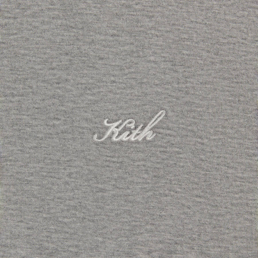 Grey Men Kith Double Face Williams V Full Zip Hoodie | 3124-UDVNM