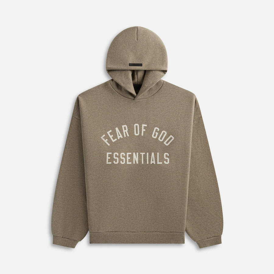 Grey Men Kith Essentials Fleece Hoodie | 7013-PCBXL