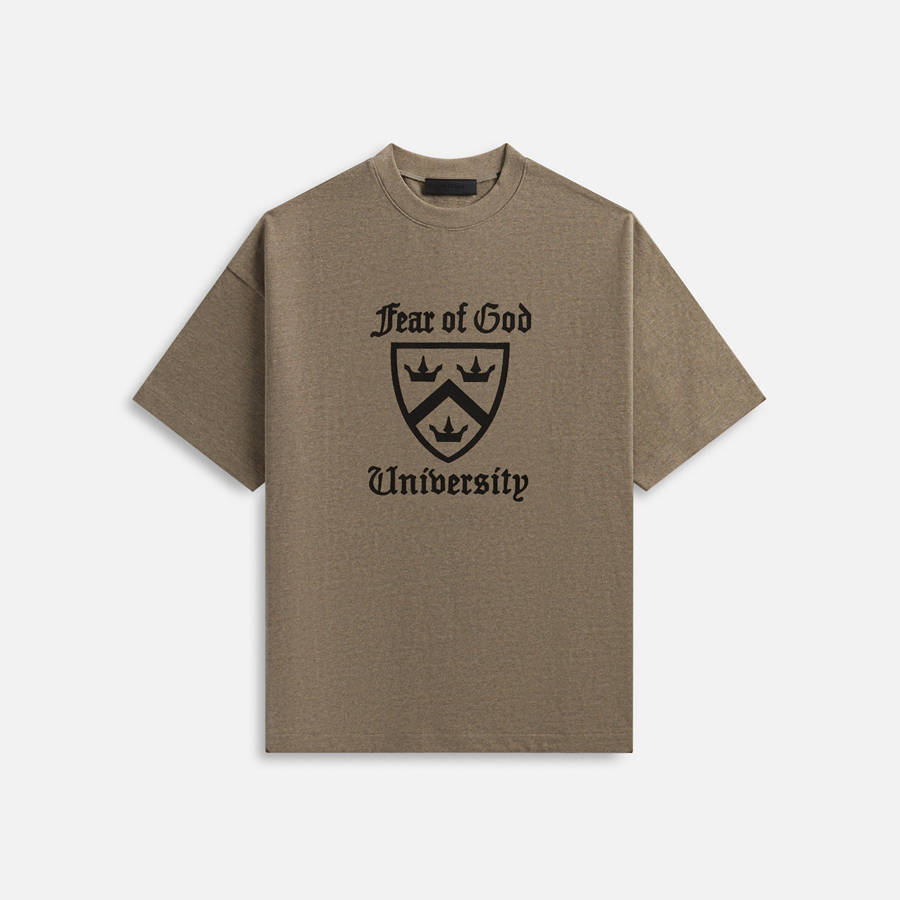Grey Men Kith Essentials Heavy Crewneck Shirts | 0468-XVYLJ