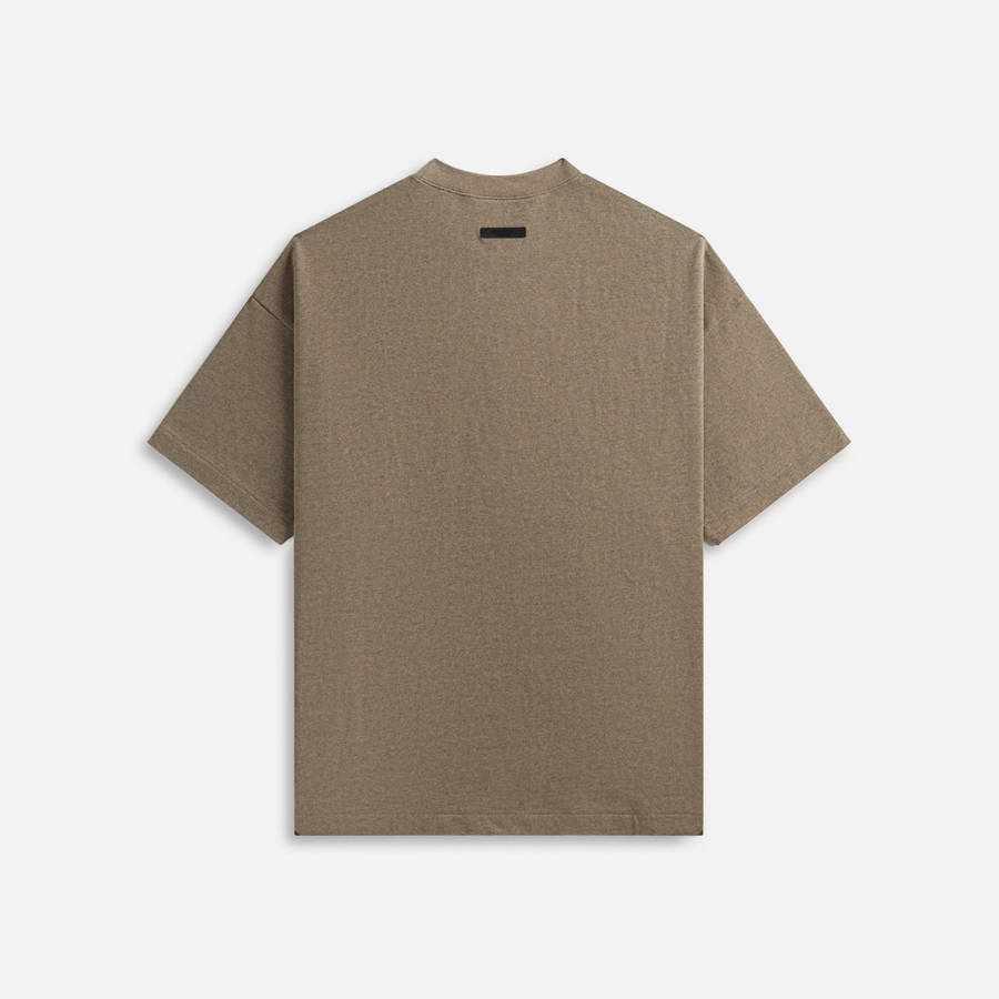 Grey Men Kith Essentials Heavy Crewneck Shirts | 0468-XVYLJ