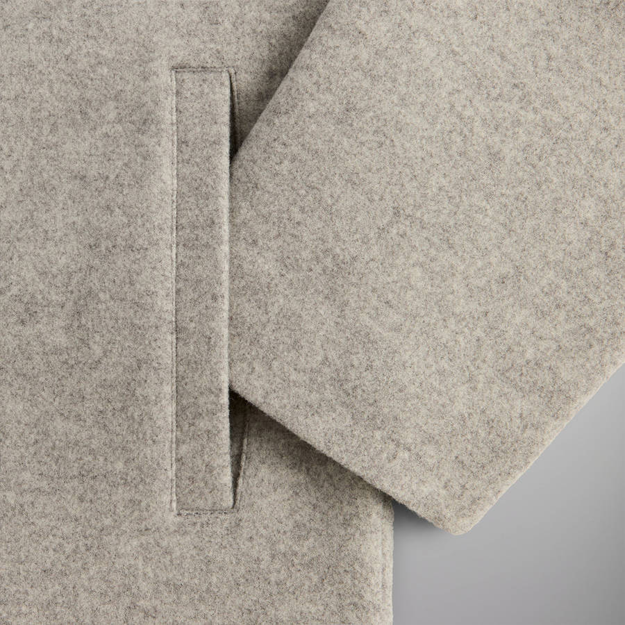 Grey Men Kith Felted Jersey Jonah Liner Jackets | 1596-PUNVC