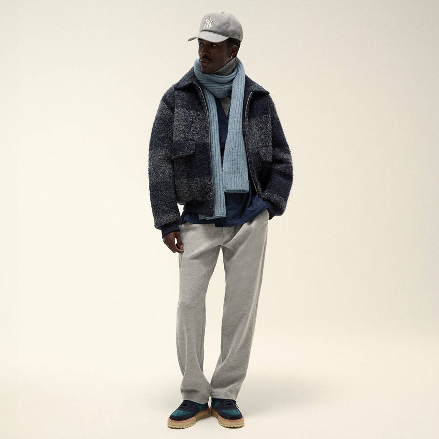 Grey Men Kith Felted Jersey Lorimer Pants | 2365-NZIMY