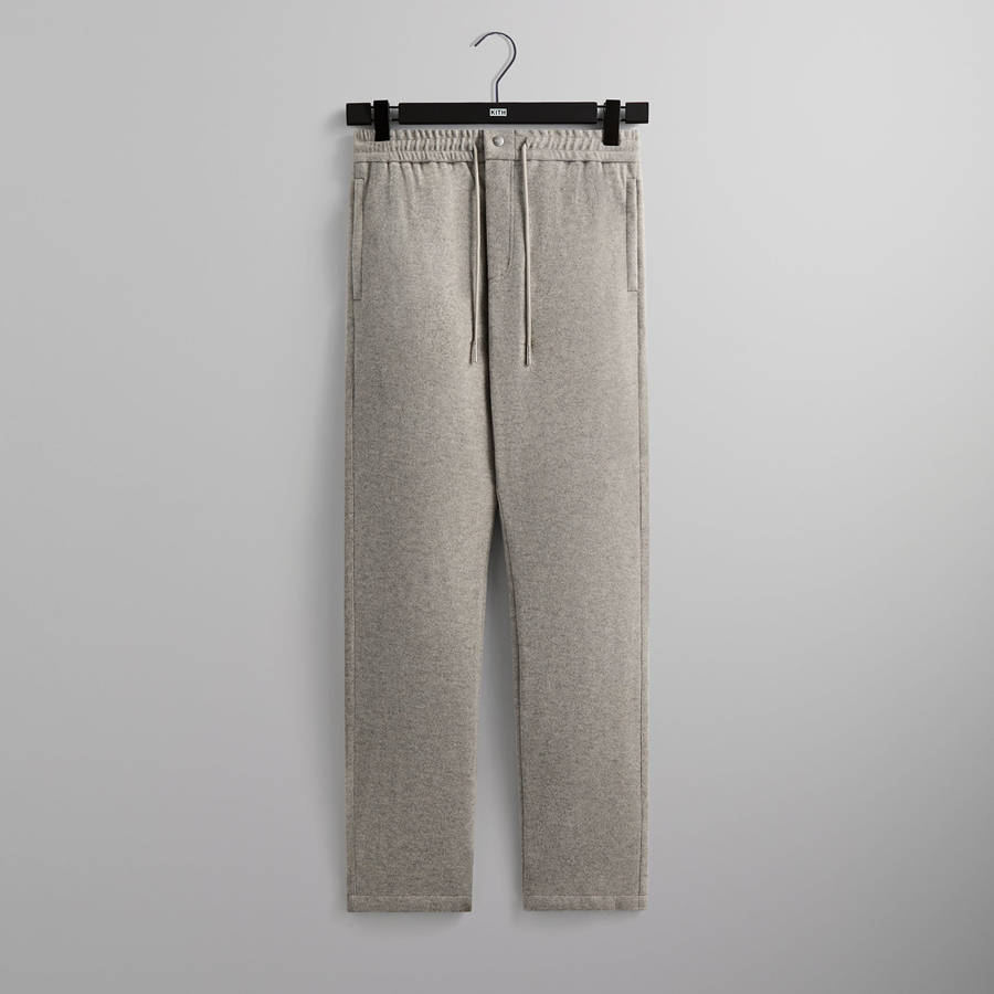 Grey Men Kith Felted Jersey Lorimer Pants | 2365-NZIMY