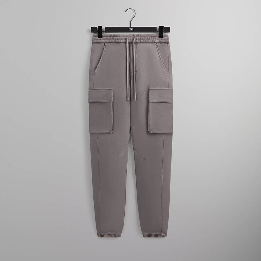Grey Men Kith Fleece Eldridge Cargo Sweat Pants | 8639-DXCWU