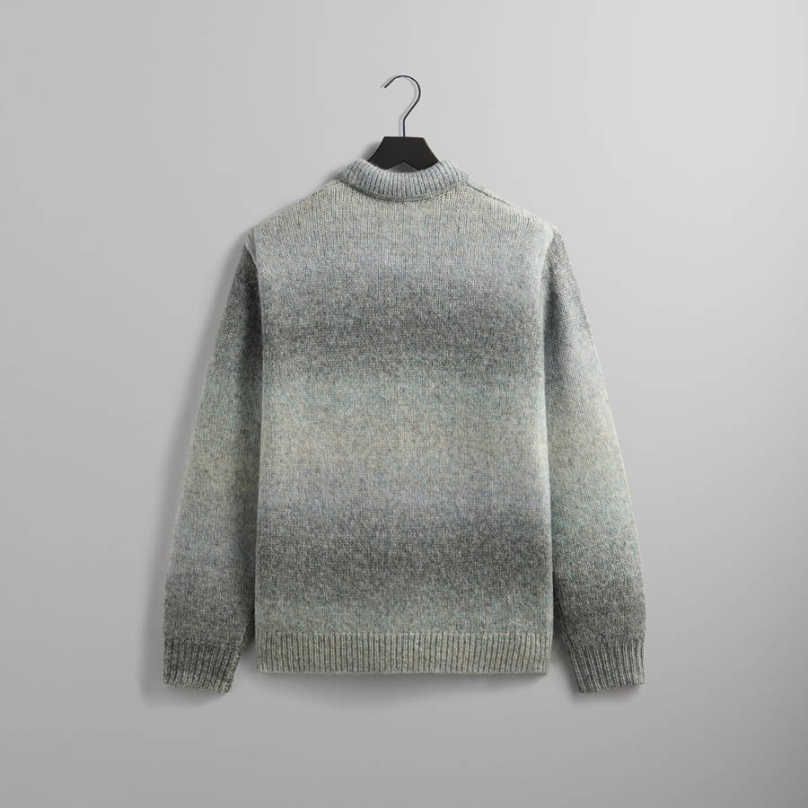 Grey Men Kith Gradient Harmon Rugby Pullover Sweater Sweatshirts | 3806-FAODR