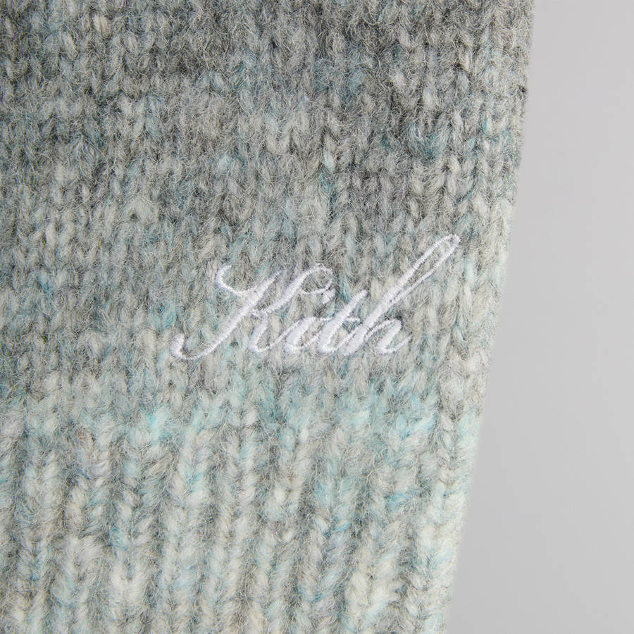Grey Men Kith Gradient Harmon Rugby Pullover Sweater Sweatshirts | 3806-FAODR