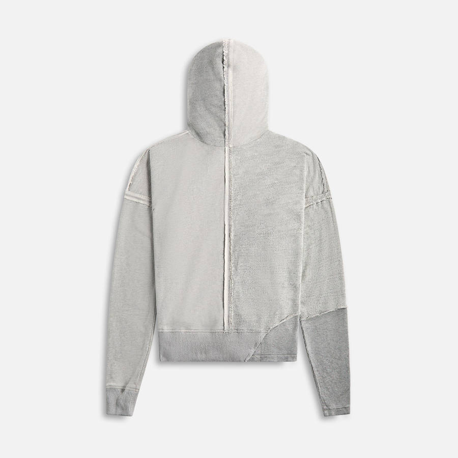 Grey Men Kith Greg Lauren Mixed Heather Ribbed Hoodie | 6182-GQIFL