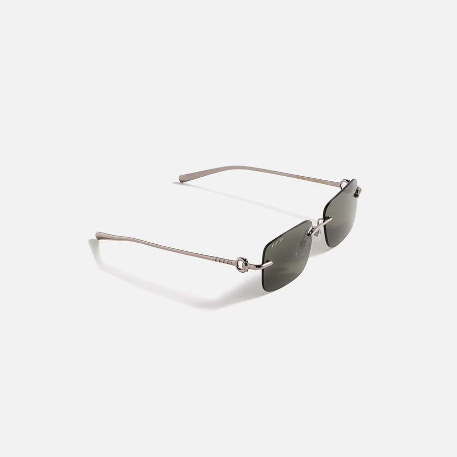 Grey Men Kith Gucci Square Sunglasses | 9453-HBMND