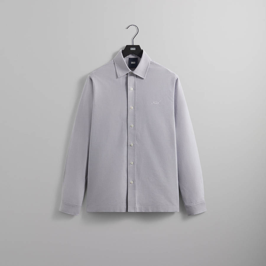 Grey Men Kith Oxford Ludlow Button Down Shirts | 3478-QICSH