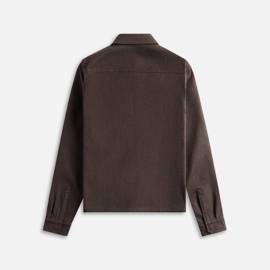 Grey Men Kith Rick Owens Camicia Cropped Work Shirts | 8604-JCFAQ