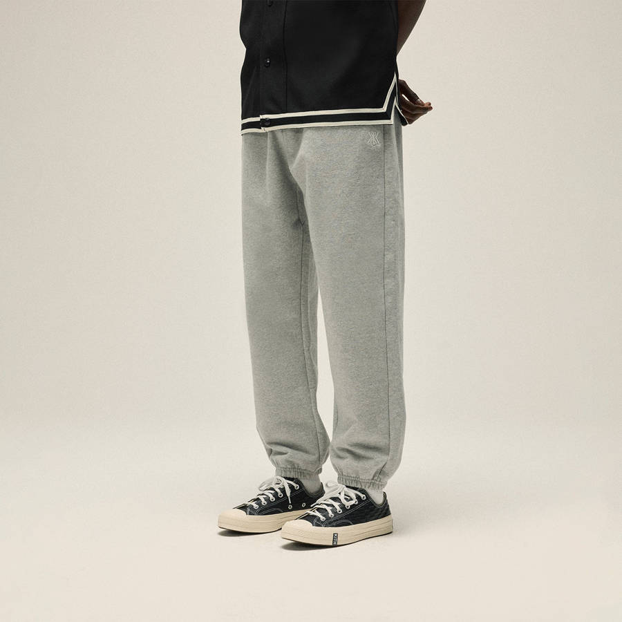 Grey Men Kith Suede Fleece Nelson Sweat Pants | 5068-VSMCL