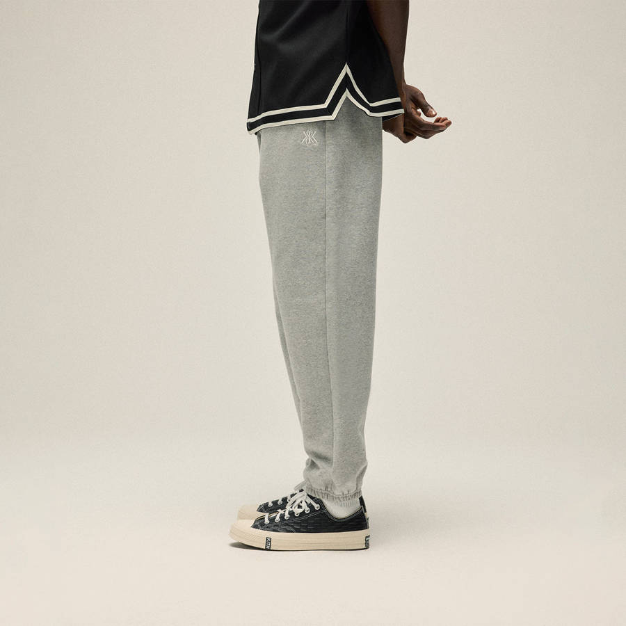 Grey Men Kith Suede Fleece Nelson Sweat Pants | 5068-VSMCL