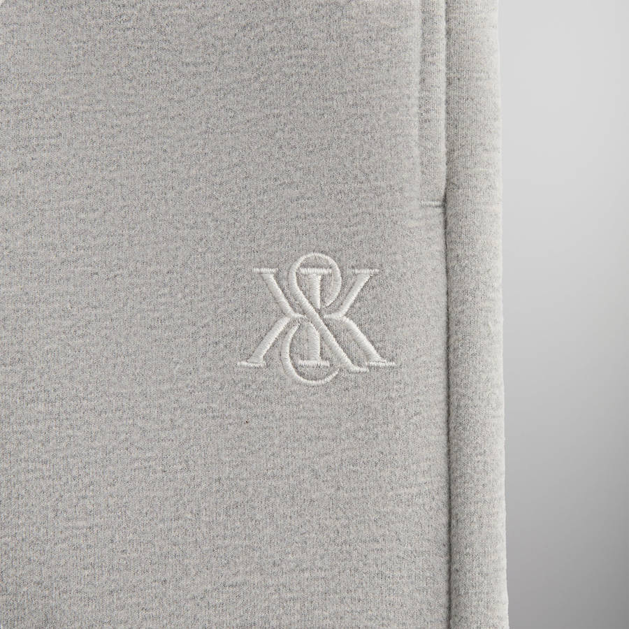 Grey Men Kith Suede Fleece Nelson Sweat Pants | 5068-VSMCL
