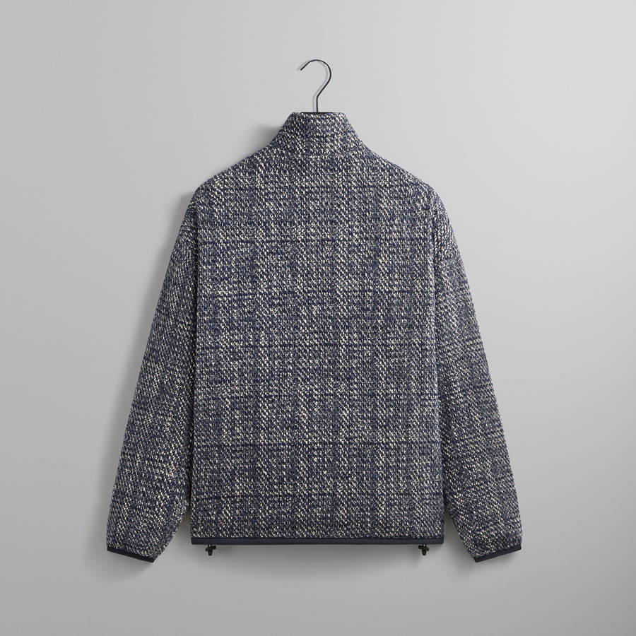 Grey Men Kith Textured Tweed Claremont Full Zip Jackets | 3087-DYBQK