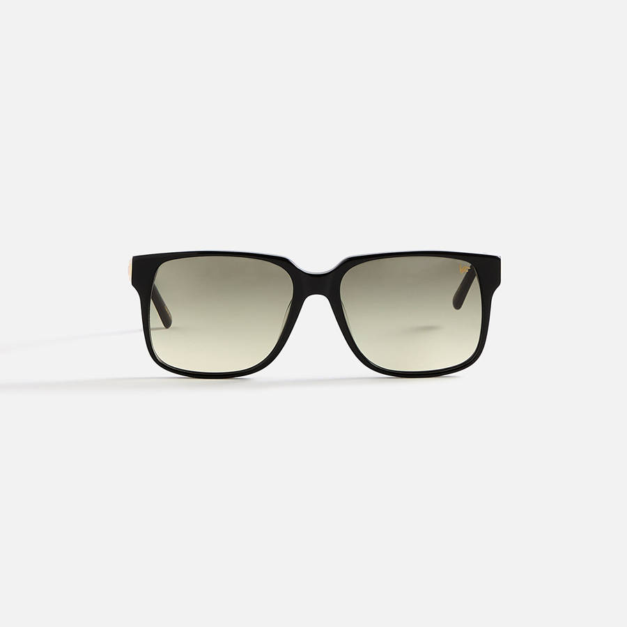Grey Men Kith Vintage Frames Connoisseur Black Acetate Sunglasses | 0175-UYZBE