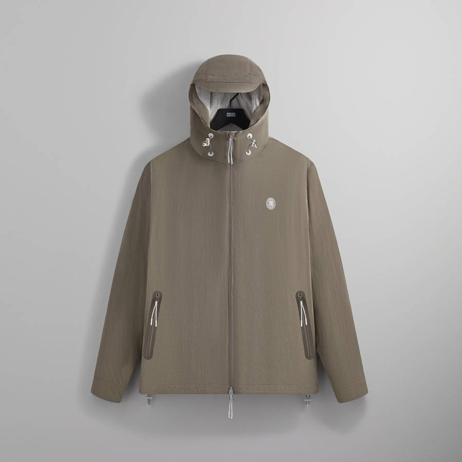 Grey Men Kith Wrinkle Nylon Madison Jackets | 0679-BGFWI