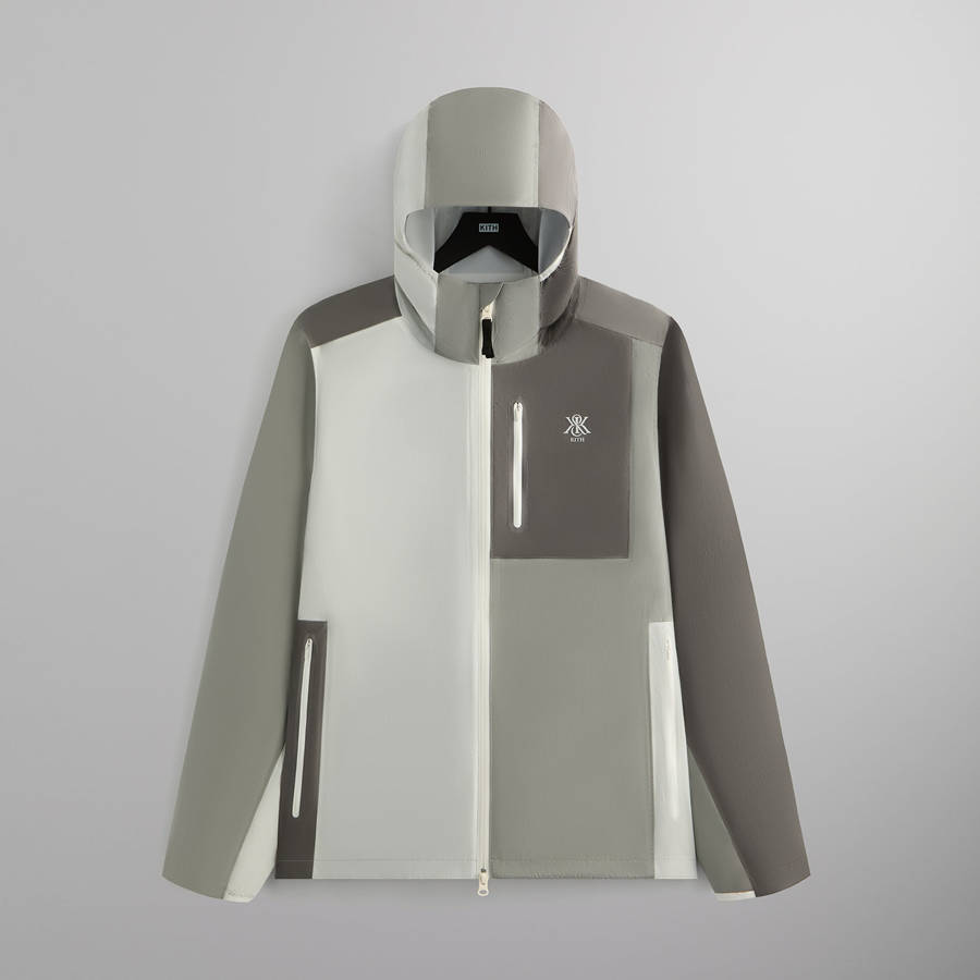 Grey Men Kith Xander 3L Rain Jackets | 9057-ADVHU