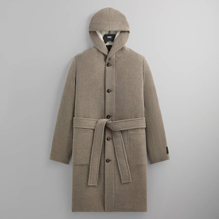 Grey Men Kith and Giorgio Armani Virgin Wool Nolen Coats | 2803-TMCZV