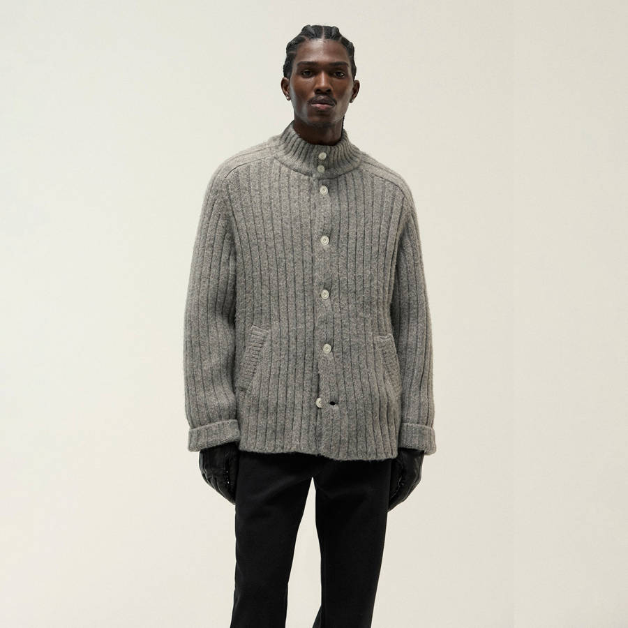 Grey Men Kith and Kin Knit Alvaro With Liner Jackets | 8126-KJVWE