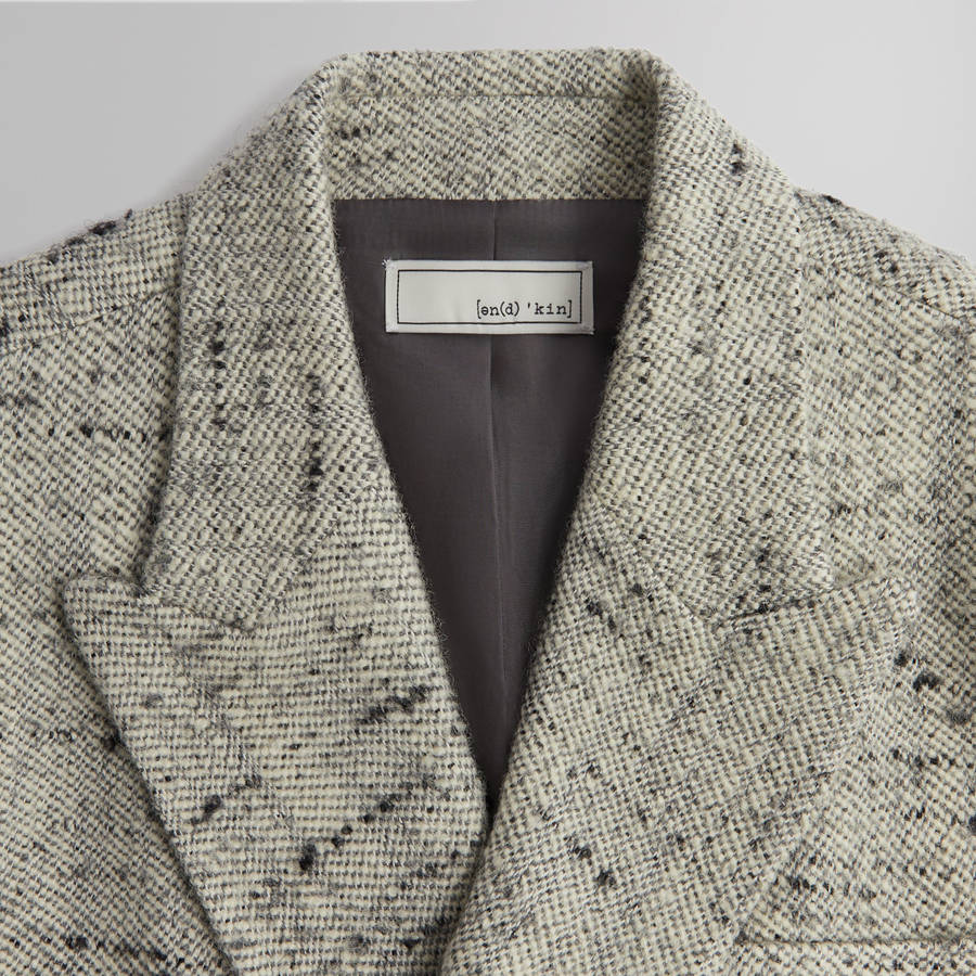 Grey Men Kith and Kin Tweed Julius Blazer Jackets | 4103-NSFCE
