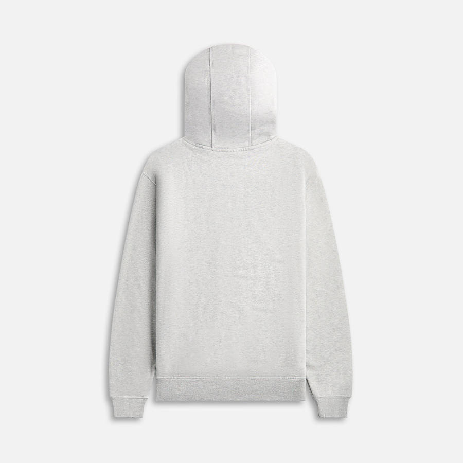 Grey Men Kith by Parra 1976 Logo Zip Hooded Sweatshirt Hoodie | 4571-IQCGM
