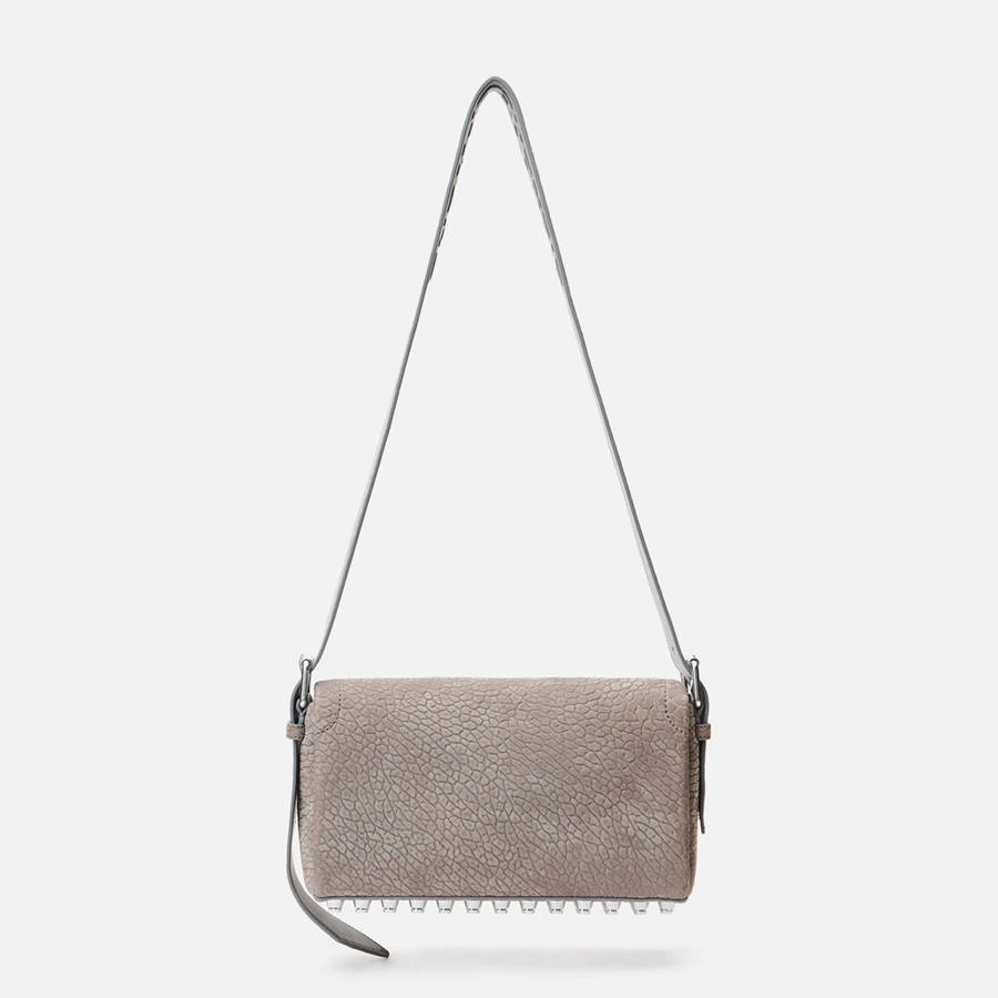 Grey Women Kith Alexander Wang Ricco Medium Flap Bags | 6302-COWED